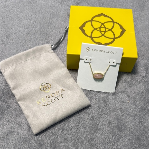 Kendra Scott Pink and Gold Necklace - Picture 1 of 2